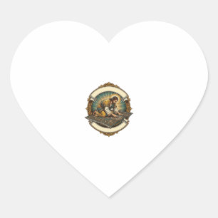 Jesus Dropped Tiny Screw Thick Carpet DIY Humor_1 Heart Sticker