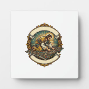 Jesus Dropped Tiny Screw Thick Carpet DIY Humor_1 Plaque