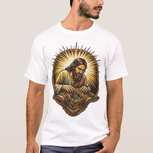 Jesus Dropped Tiny SD Card Lost Carpet Tech Humor_ T-Shirt