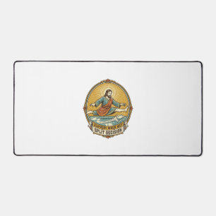 Jesus Dropped Wet Soap Sliding Bathroom Floor Clum Desk Mat