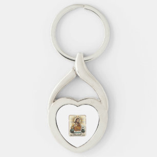 Jesus Dropping Heavy Dumbbell Loudly Gym Lunk Alar Key Ring