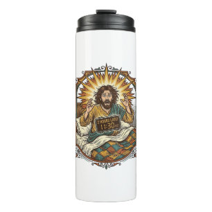Jesus Drunk Online Shopping Receipt Morning After  Thermal Tumbler