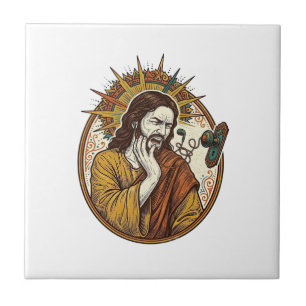 Jesus Earbud Cord Caught Doorknob Ripped Out Gym H Ceramic Tile