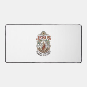 Jesus Early Church Symbol Aesthetic Jesus Early Ch Desk Mat