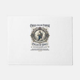 Jesus Electrician Shirt Faith Based Design_1 Doormat