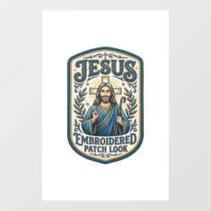 Jesus Embroidered Patch Look Jesus Embroidered Pat
