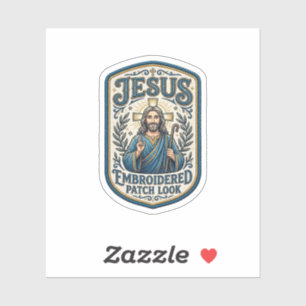 Jesus Embroidered Patch Look Jesus Embroidered Pat