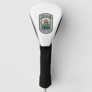 Jesus Embroidered Patch Look Jesus Embroidered Pat Golf Head Cover