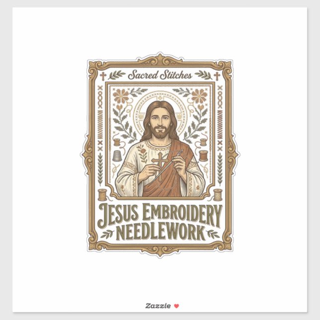 Jesus Embroidery Needlework Jesus Embroidery Needl (Sheet)