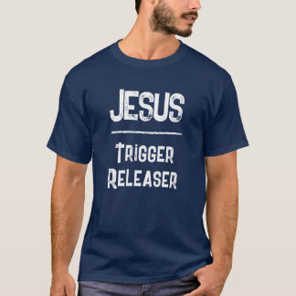 Jesus Emotional Healing  QR Code Christian Navy T-Shirt