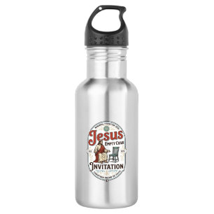 Jesus Empty Chair Invitation Jesus Empty Chair Inv 532 Ml Water Bottle