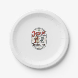 Jesus Empty Chair Invitation Jesus Empty Chair Inv Paper Plate