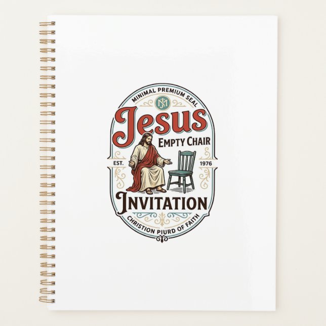 Jesus Empty Chair Invitation Jesus Empty Chair Inv Planner (Front)
