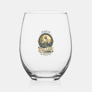 Jesus Empty Nest Later Life Reinvention Shirt Fait Stemless Wine Glass