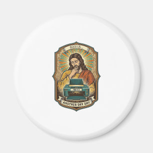 Jesus Empty Printer Paper Tray Office Work Annoyan Magnet