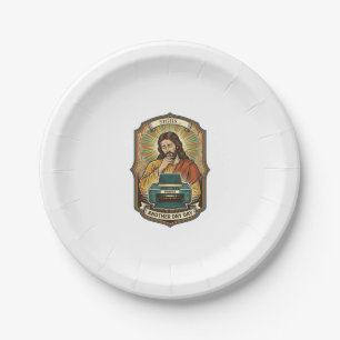 Jesus Empty Printer Paper Tray Office Work Annoyan Plate