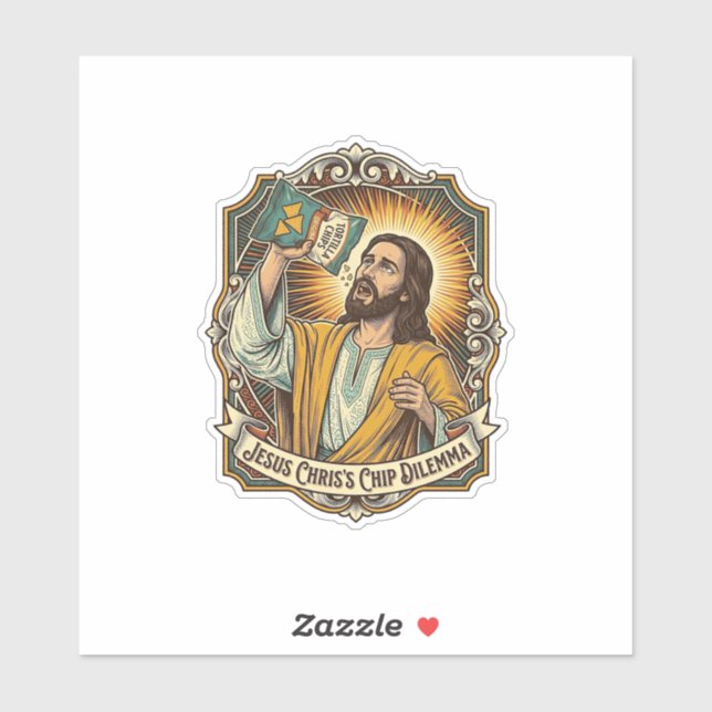 Jesus Empty Tortilla Chip Bag Drunk Munchies Party (Sheet)