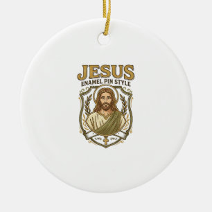 Jesus Enamel Pin Style Jesus Enamel Pin Christian Ceramic Ornament