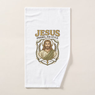 Jesus Enamel Pin Style Jesus Enamel Pin Christian Hand Towel