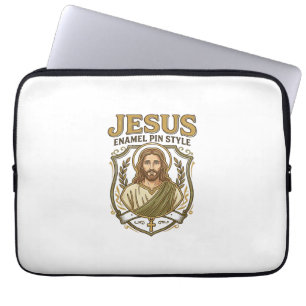 Jesus Enamel Pin Style Jesus Enamel Pin Christian Laptop Sleeve