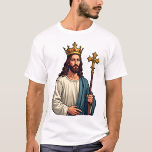Jesus Eternal King Vintage Engraving Tee