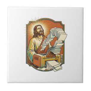 Jesus Excel Sheet Printing 50 Blank Pages Office H Ceramic Tile