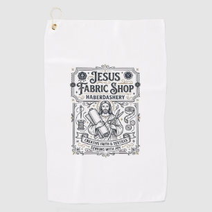 Jesus Fabric Shop Haberdashery Jesus Fabric Shop H Golf Towel