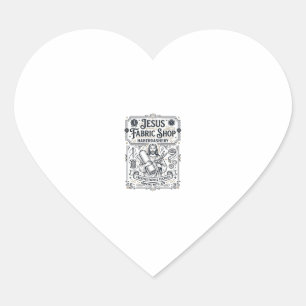 Jesus Fabric Shop Haberdashery Jesus Fabric Shop H Heart Sticker