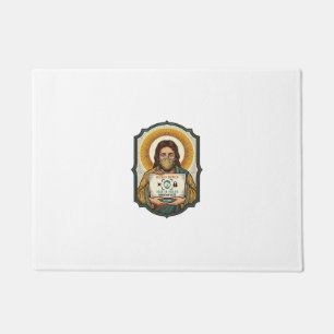 Jesus Failed Face Unlock Mask Recognition Tech Pho Doormat