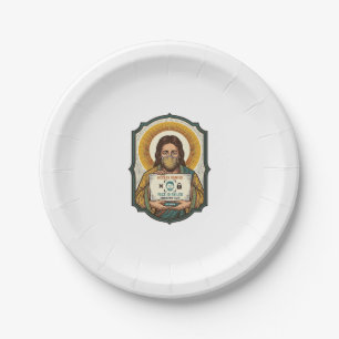 Jesus Failed Face Unlock Mask Recognition Tech Pho Paper Plate