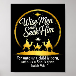 Jesus Faith 3 Kings Vintage Wise Men Still Seek Hi Poster