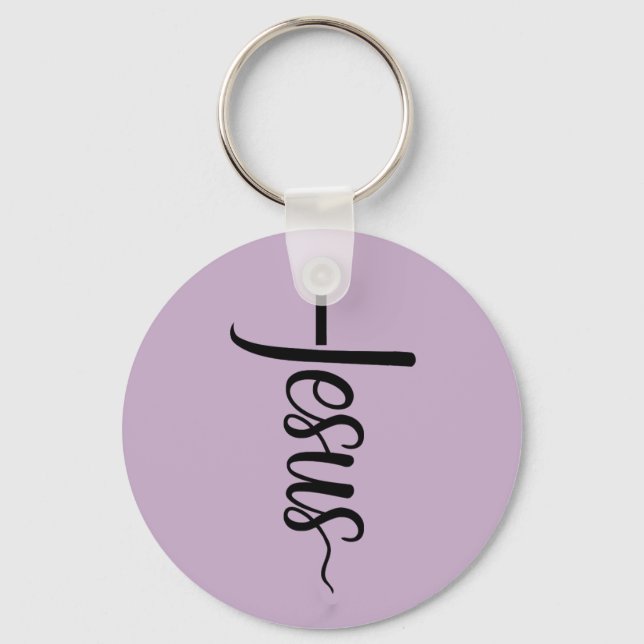Jesus Faith Cross Keychain (Front)