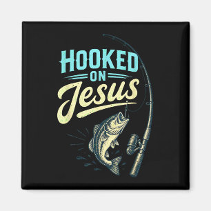 Jesus faith fish fishing vintage design  magnet