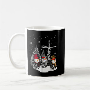 Jesus Faith Hope Love Snowman Christmas Christian Coffee Mug