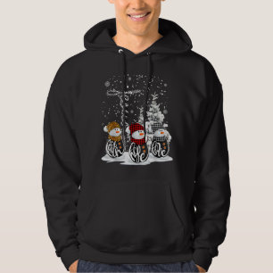 Jesus Faith Hope Love Snowman Funny Xmas For Chris Hoodie