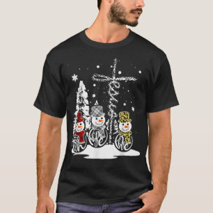 Jesus Faith Hope Love Snowman Funny Xmas For Chris T-Shirt