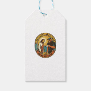 Jesus Fake ID Confiscated Angry Bouncer Club Party Gift Tags