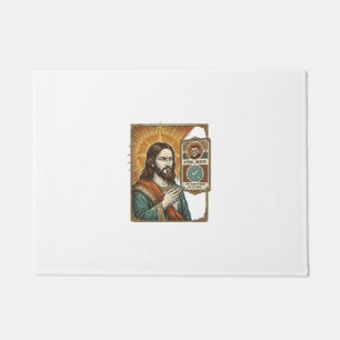 Jesus Fake Verified Checkmark Scam Troll Social Hu Doormat