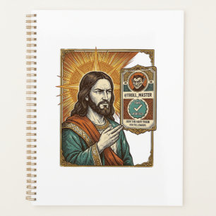 Jesus Fake Verified Checkmark Scam Troll Social Hu Planner