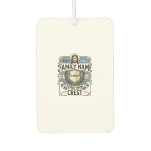 Jesus Family Name Crest Jesus Family Name Crest Ch Car Air Freshener