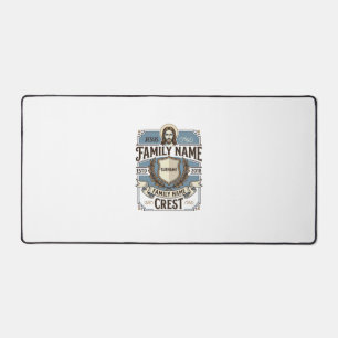 Jesus Family Name Crest Jesus Family Name Crest Ch Desk Mat