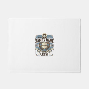 Jesus Family Name Crest Jesus Family Name Crest Ch Doormat