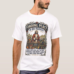 Jesus Farmers Market Handmade Food Graphic Tee Chr