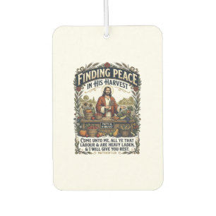 Jesus Farmers Market Handmade Food Graphic Tee Chr Car Air Freshener