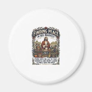Jesus Farmers Market Handmade Food Graphic Tee Chr Magnet