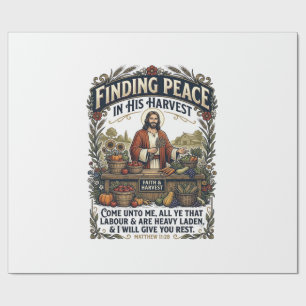 Jesus Farmers Market Handmade Food Graphic Tee Chr Wrapping Paper