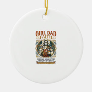 Jesus Fatherhood Micro Identities Graphic Tee Chri Ceramic Ornament