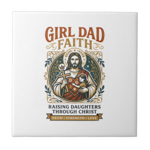 Jesus Fatherhood Micro Identities Graphic Tee Chri Ceramic Tile