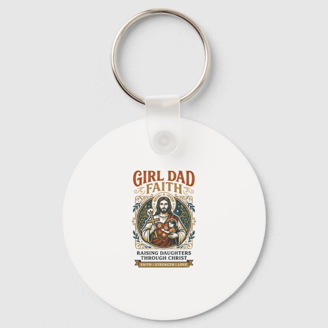 Jesus Fatherhood Micro Identities Graphic Tee Chri Key Ring (Front)