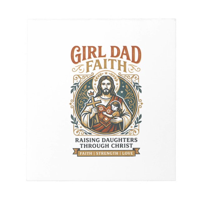 Jesus Fatherhood Micro Identities Graphic Tee Chri Notepad (Front)